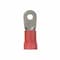 Panduit Ring Terminal, 1/4 in Stud Size, 2 AWG, 600 V, Vinyl Insulated, Red, 10 PK PV2-14R-XY - alternate 1